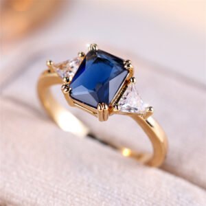 Sapphire Blue Ring