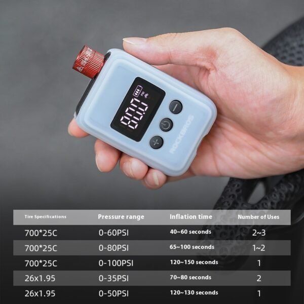 Portable Road Mountain Bike Electric Inflator - Image 3