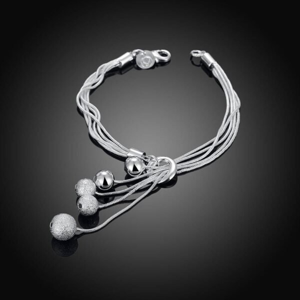 Fashion Jewelry Small O Hanging Sand Light Bead Bracelet - Image 2