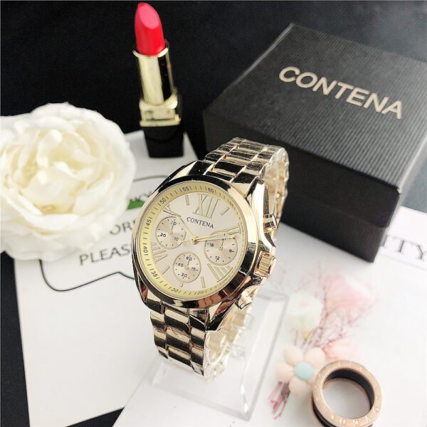 Women's Fashion Diamond Quartz Mesh Strap Watch - Image 2