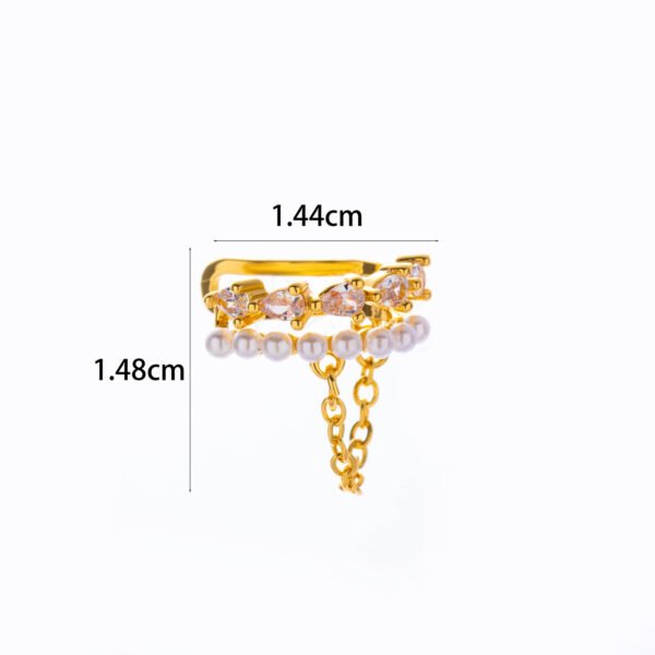 Women's Zircon Butterfly Non-Piercing Ear Clip - Image 7