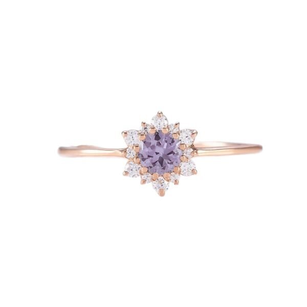 Champagne Gold Silver Ring