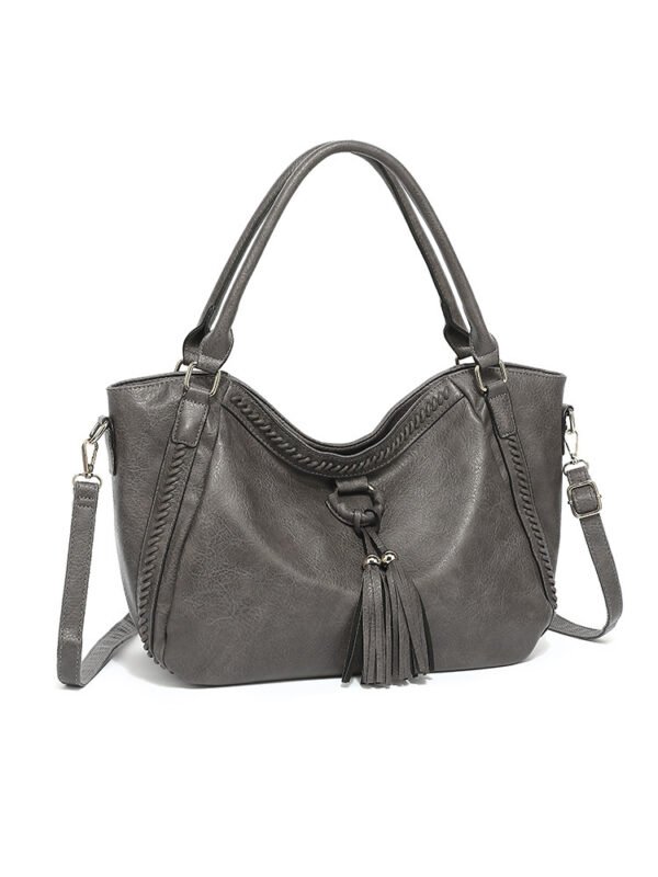 Women's Retro PU Bucket Shoulder Messenger Bag - Image 3