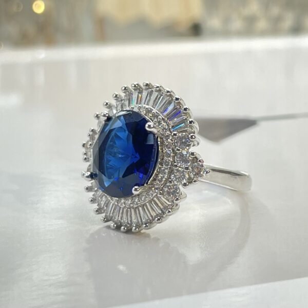 Blue Diamond Ring