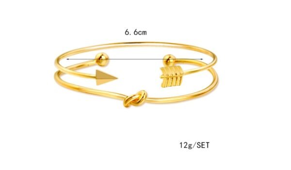 Modyle   Gold Color Crystal Wedding Bracelets Set CZ Stone Heart Bracelets Bangles For Woman - Image 9
