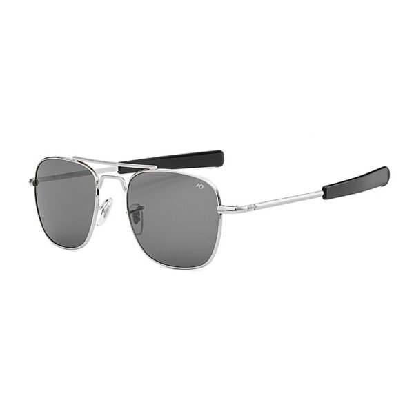 Men's European and American AO Metal Glass Square Sunglasses - Image 9