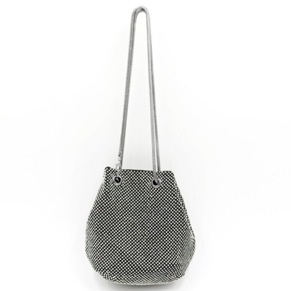 Women Crystal Diamond Clutch Bags String Satin Crossbody Bag Glitter Evening Bags Gold Clutch Party Purse Woman Handbag - Image 2