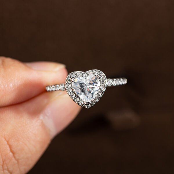 Crystal Heart Ring