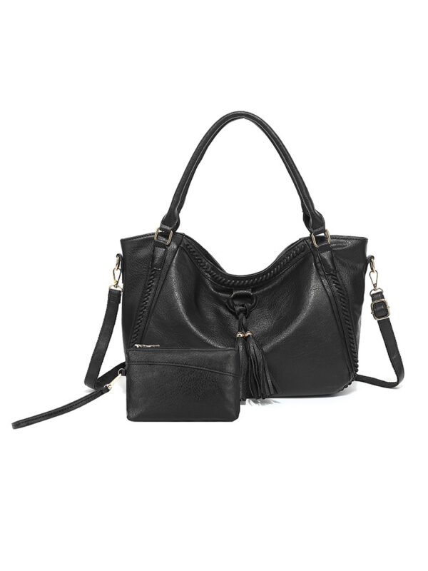Women's Retro PU Bucket Shoulder Messenger Bag - Image 7