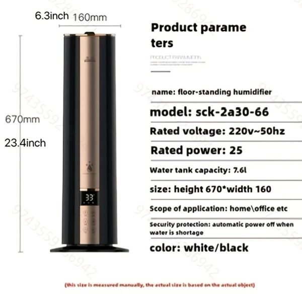 Humidifier, Suitable For Use In Large Houses, Large Capacity Whole House Moisturizing, Suitable For Halloween Christmas Gifts - Image 4