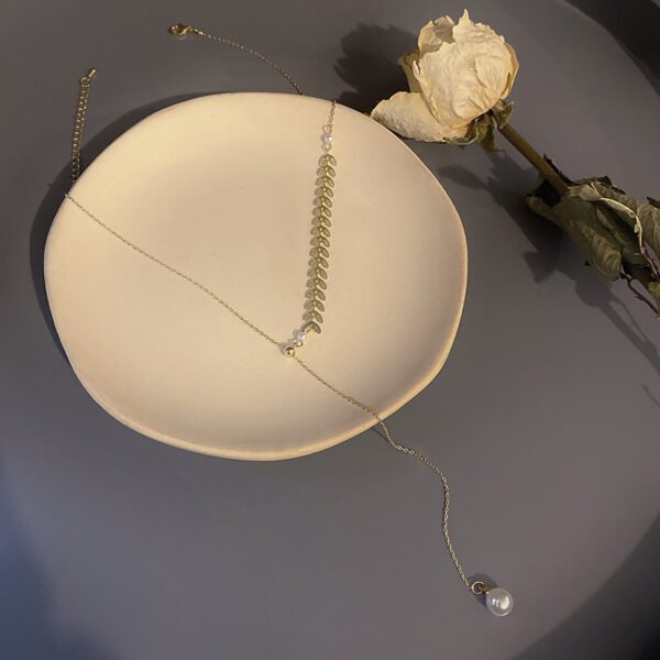 Temperament Simple Personality Wheat Ear Clavicle Chain - Image 3