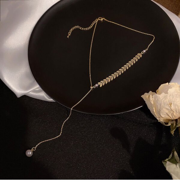 Temperament Simple Personality Wheat Ear Clavicle Chain - Image 5