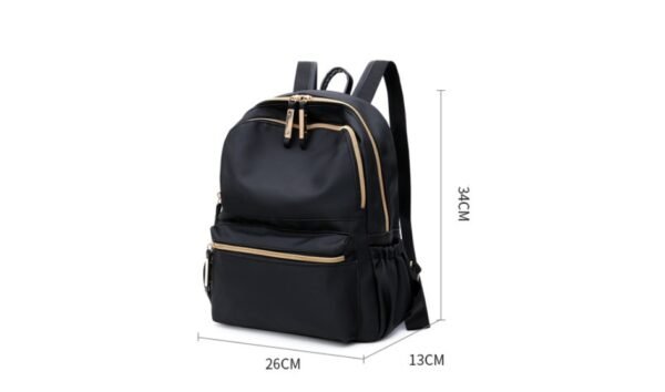Waterproof Oxford Backpack Women Black School Bags - Image 4