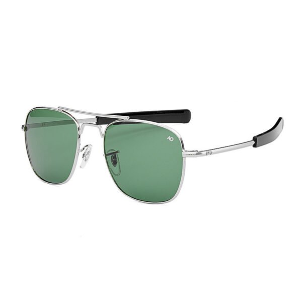 Men's European and American AO Metal Glass Square Sunglasses - Image 4