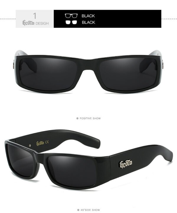Fashion Brand Plaid Hip Hop Fashion West Coast Polarized Sunglasses - Image 2