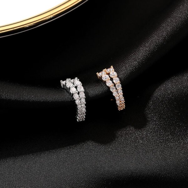 Inlaid Zircon Personalized Without Piercings Earrings Jewelry - Image 10