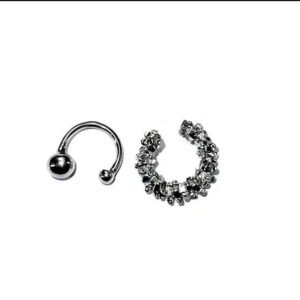Frosted Ear Clip Earrings