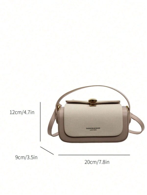 Women's Elegant Trapezoid Top Handle Handbag - Image 2