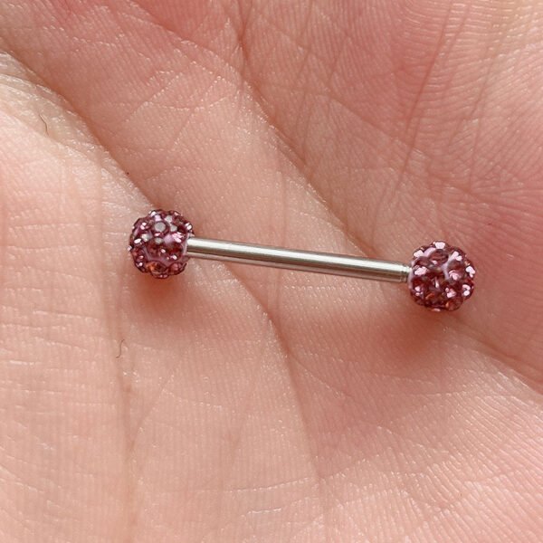 Unisex Simple Steel Tongue Piercing Jewelry - Image 4
