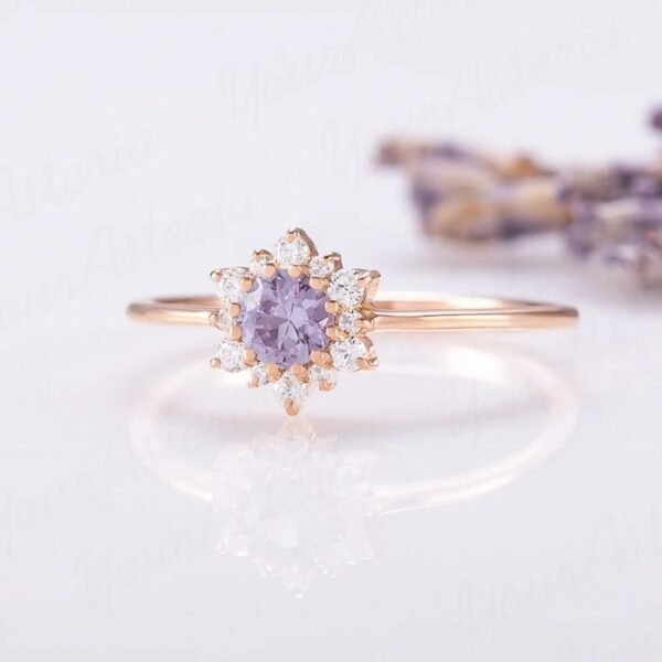 Champagne Gold Silver Ring