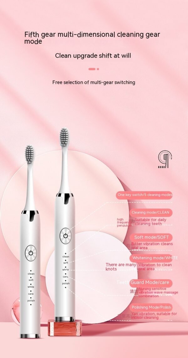 Rechargeable Waterproof Sonic Electric Toothbrush - Image 6