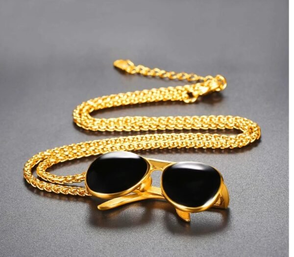 Gold-Plated Sunglass Necklace