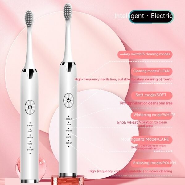 Rechargeable Waterproof Sonic Electric Toothbrush - Image 3