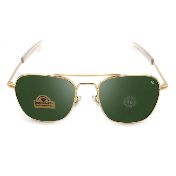 Men's European and American AO Metal Glass Square Sunglasses - Image 2