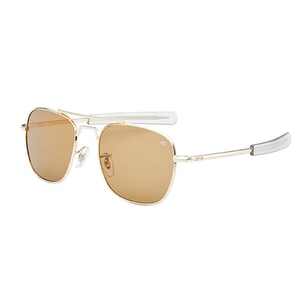 Men's European and American AO Metal Glass Square Sunglasses - Image 7