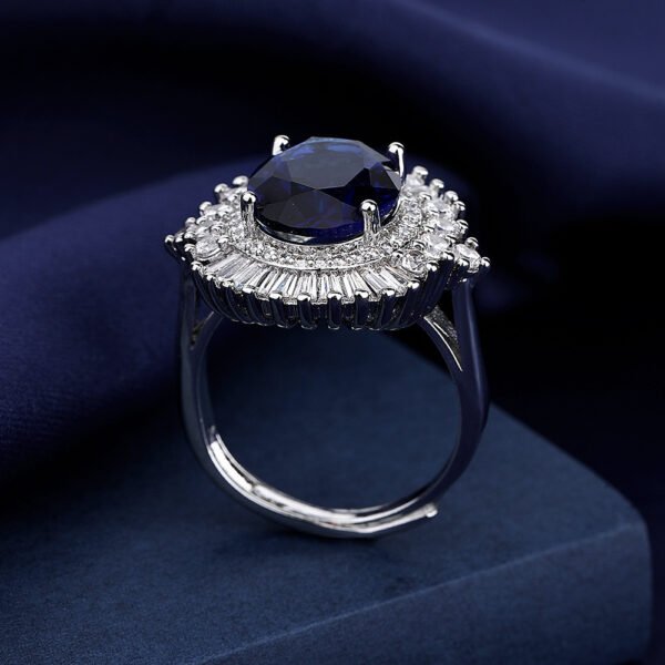 Blue Diamond Ring