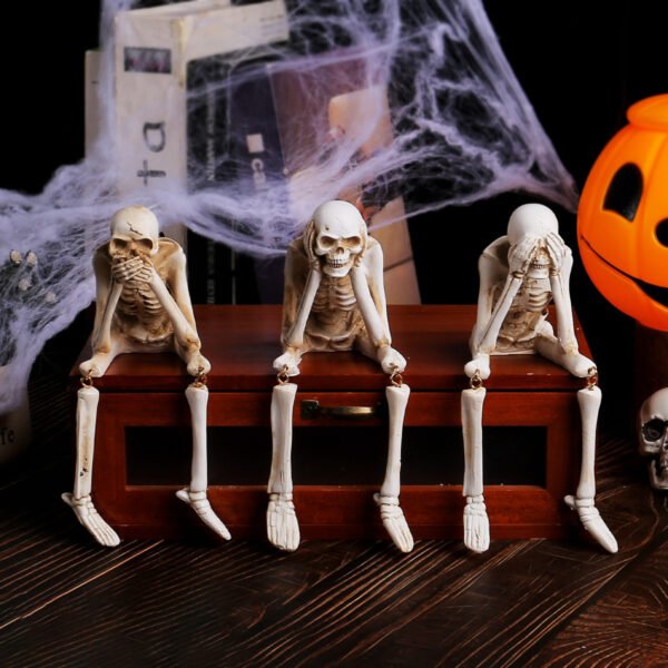Halloween Skull Resin Ghost Festival Ornaments - Image 6