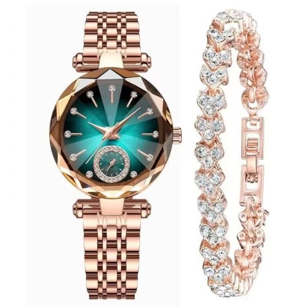 Women's Casual Simple Quartz Watch With Diamond - Image 4