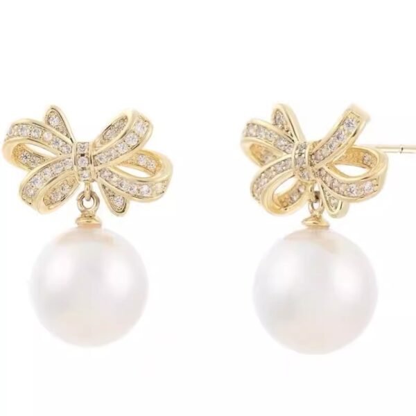 Bow Pearl Earrings