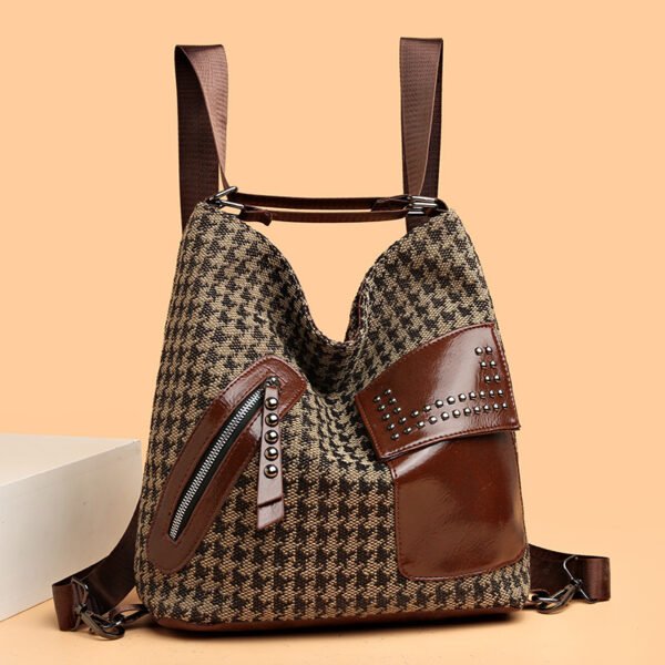 Houndstooth Leopard Backpack
