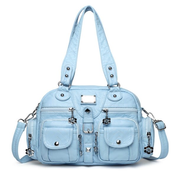 Retro Women's PU Chain Messenger Bag - Image 7
