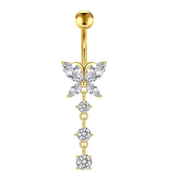 Women's Sexy Zircon Heart Navel Stud Set - Image 10