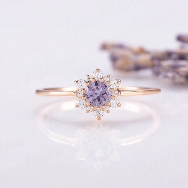 Champagne Gold Silver Ring