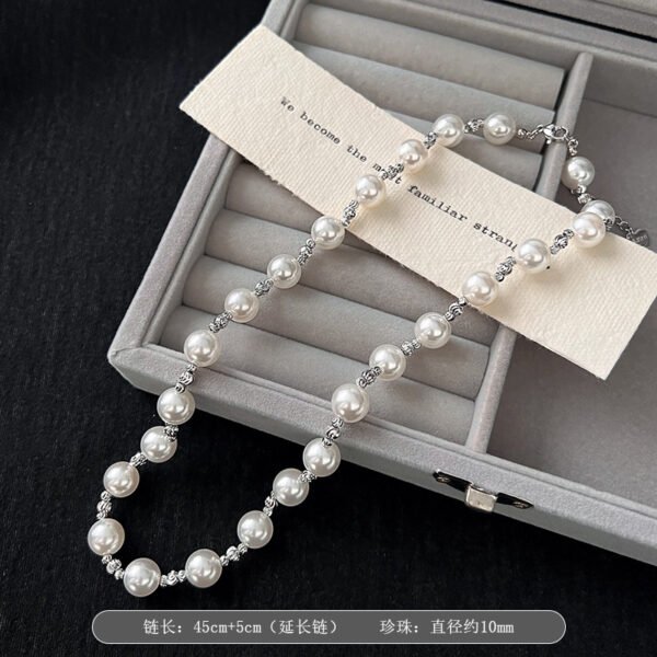 Women's Light Luxury Pearl Clavicle Necklace - Image 3