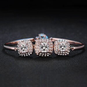 Popular Square Rock Candy Full Diamond Women's Bracelet