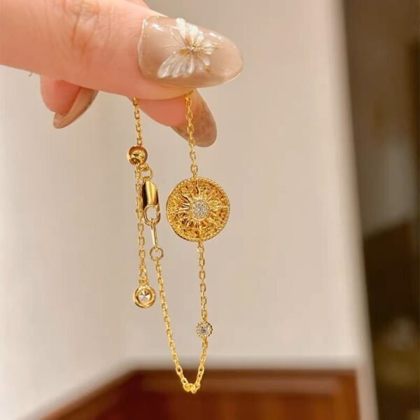 Goddess Mush Ice Bracelet Gold-plated Compass Niche High Sense Asterism - Image 3