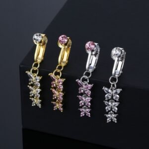 Butterfly Fake Navel Piercing