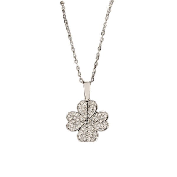 Women's Diamond Clover Necklace Special Interest Light Luxury - Image 4