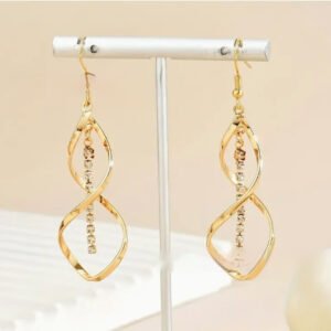 Spiral Diamond Earrings