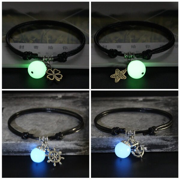 Luminous Men's and Women's Lovers Bracelet Student's Personality Jewelry Weave Hand-wrap Mori Korean Bracelets Bracelets - Image 6