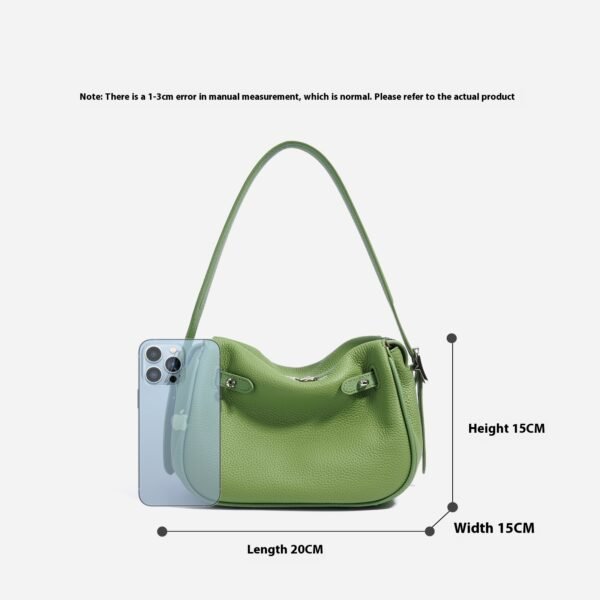 Women's Casual Cowhide Pillow Shoulder Messenger Bag - Image 7