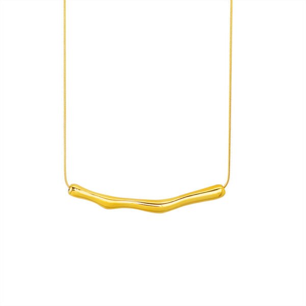 Women's Titanium Steel Pleated Necklace - Image 3