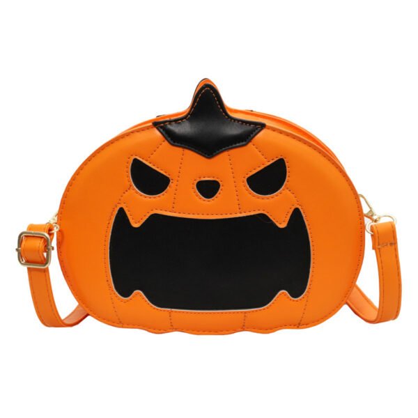 Women's Halloween Pumpkin PU Shoulder Messenger Bag - Image 6
