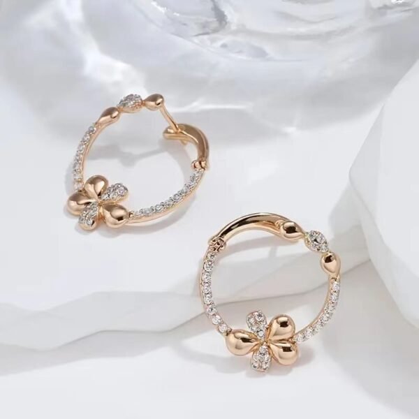 Women's Personalized Geometric Copper Earrings - Image 4