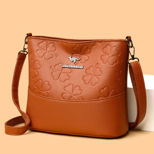 Women's Multi-Layer PU Large Capacity Bucket Bag - Image 2