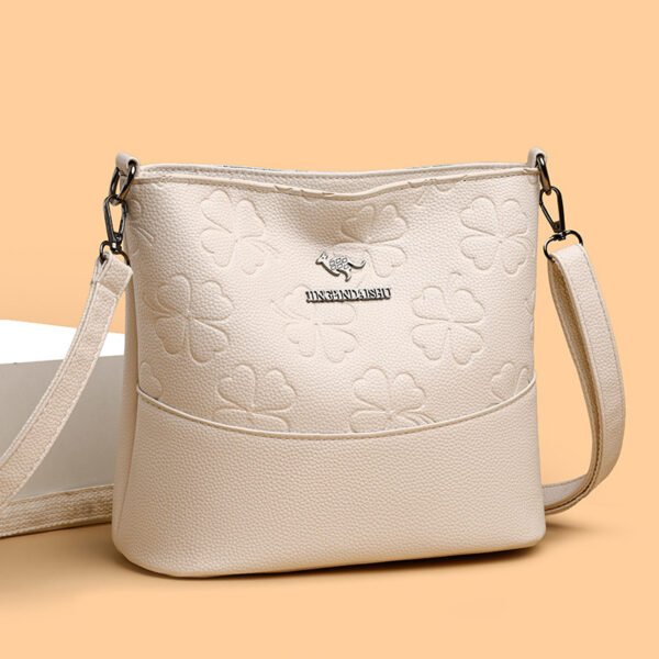 Women's Multi-Layer PU Large Capacity Bucket Bag - Image 3
